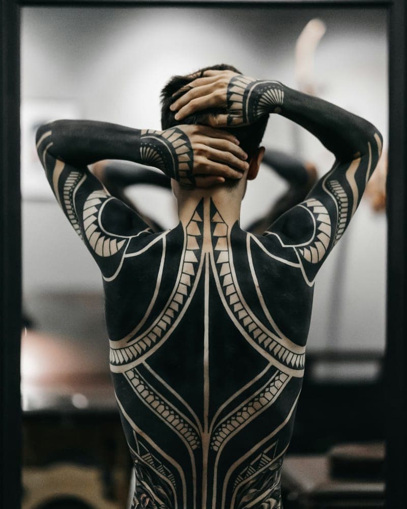 Tatouage Blackwork
